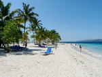 Ausflug Samana  Der Strand und Meer auf der Barcadi Insel Cayo Levantado (DOM).